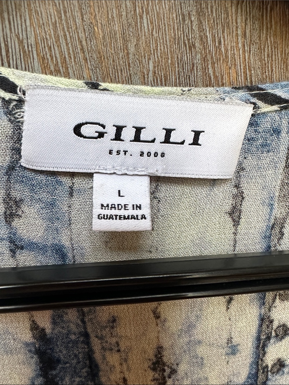 Gilli Blue and White Jumpsuit Romper with Pockets Size Large NWOT - Picture 2 of 13